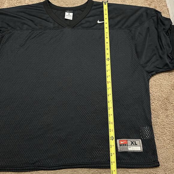 Nike NFL Black Football Jersey Mesh Blank Team Issued XL Mens - Picture 2 of 7